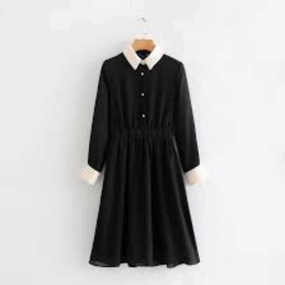 Zara midi dress with tweed decor